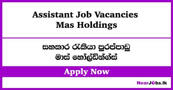 Assistant Job Vacancies 2026 at Mas Holdings