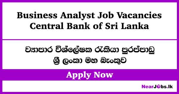 Business Analyst – Central Bank Job Vacancies