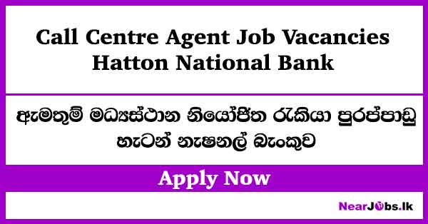 Call Centre Agent – HNB Bank Vacancies 2026
