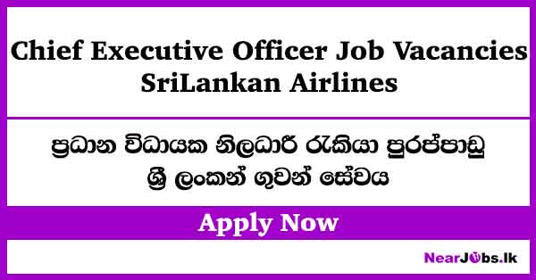 Chief Executive Officer in SriLankan Airlines Job Vacancies 2026 ...