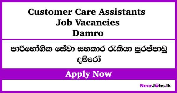Customer Care Assistants – Damro Job Vacancies 2026