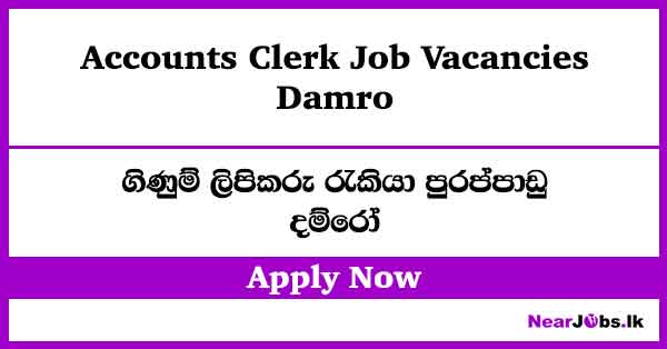 Accounts Clerk Job Vacancies at Damro
