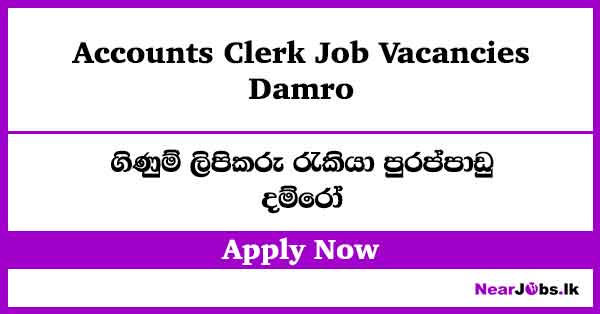 Damro Accounts Clerk Job Vacancies