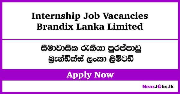Internship Job Vacancies 2026 – Brandix Lanka