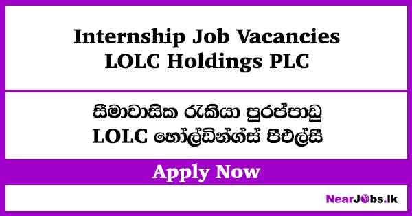 Internship at LOLC Holdings Job Vacancies 2026