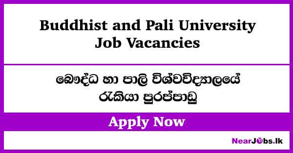 Management Assistant Job Vacancies at Buddhist and Pali University