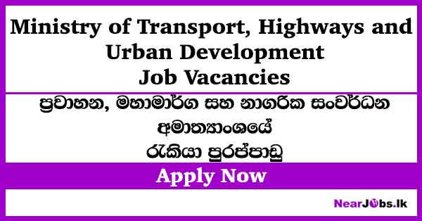 Management Assistant, IT Assistant – Ministry of Transport Highways Job Vacancies
