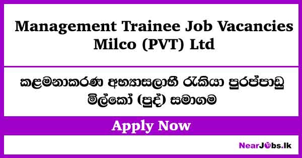 Management Trainee Job Vacancies – Milco (PVT) Ltd