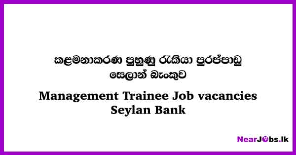 Management Trainee Job Vacancies 2023 Seylan Bank Plc