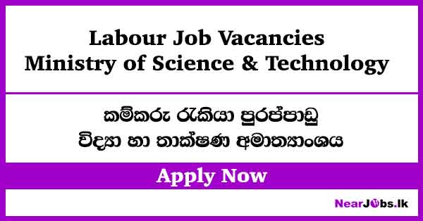 Ministry of Science & Technology Labour Job Vacancies 2026