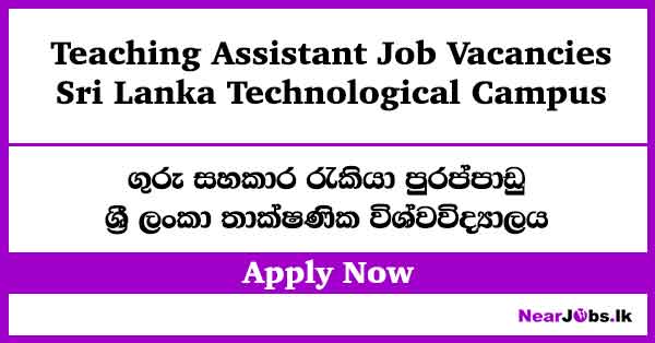 Teaching Assistant Job Vacancies – SLTC
