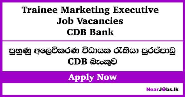 Trainee Marketing Executive – CDB Bank Job Vacancies