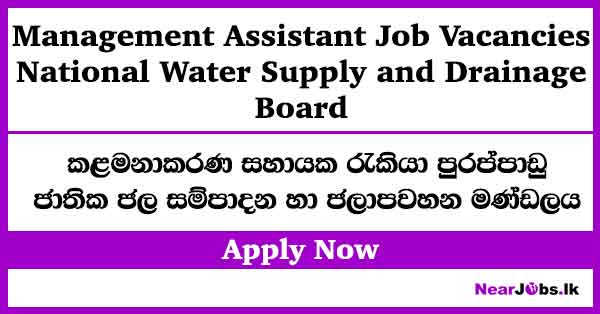 Water Board Management Assistant Vacancies 2026